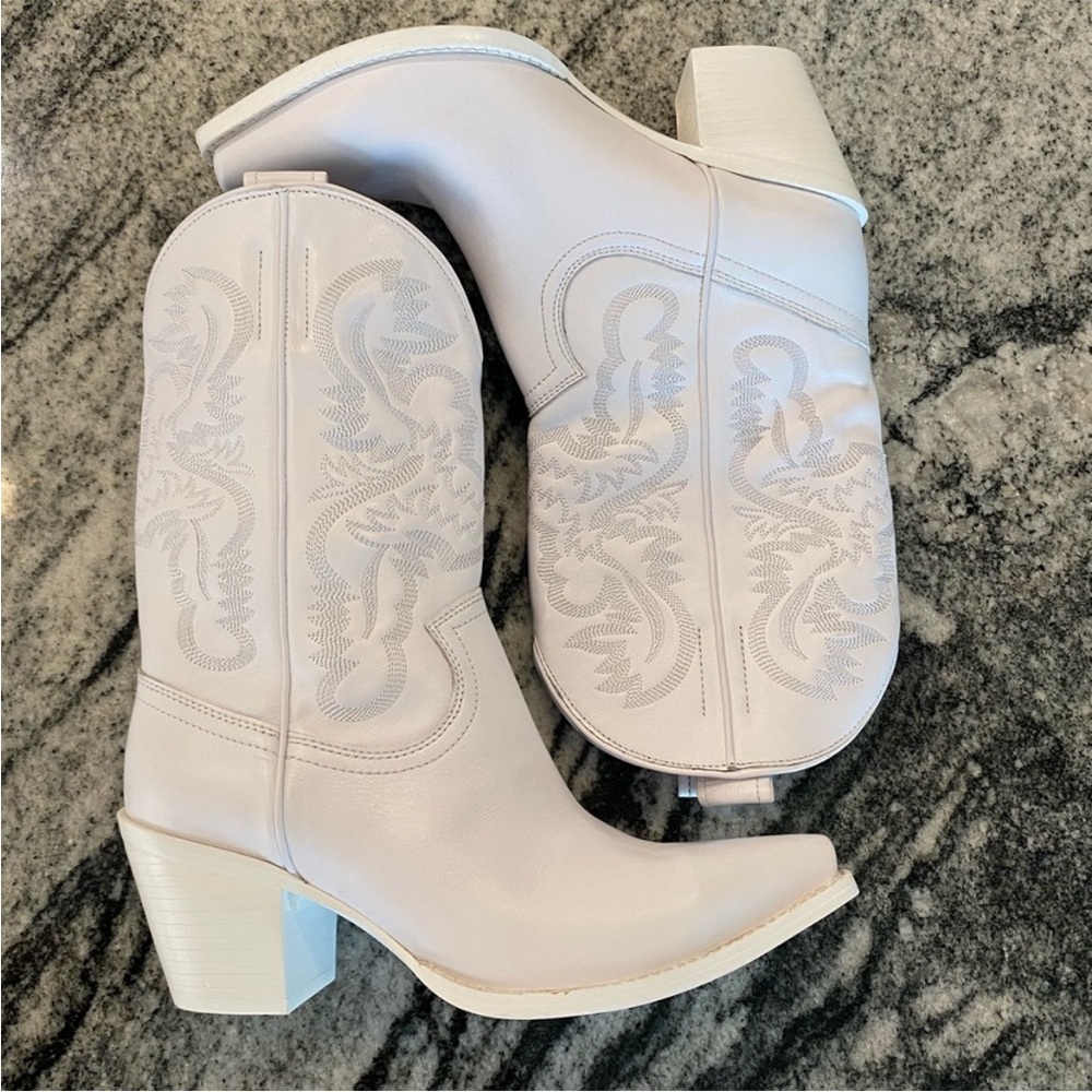 Jeffrey Campbell Dagget Cowboy Boots - White - Picture 2 of 3